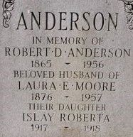Laura Elisabeth <I>Moore</I> Anderson 