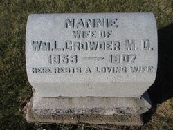 Nannie A. <I>Rogers</I> Crowder 
