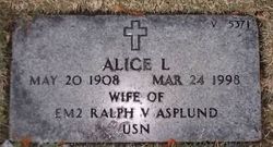 Alice L Asplund 