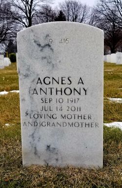 Agnes Alvina <I>Olson</I> Anthony 
