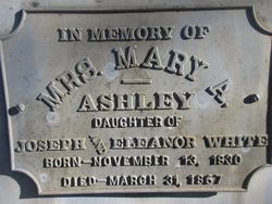 Mary Ann <I>White</I> Ashley 