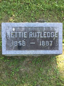 Annetta “Nettie” <I>Purkapile</I> Rutledge 