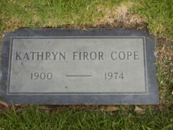 Kathryn Anna <I>Firor</I> Cope 