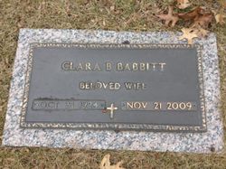 Clara B <I>Springer</I> Babbitt 