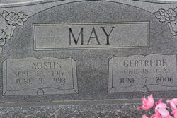 Alma Gertrude <I>Cauthen</I> May 