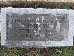 Christina Margaretha <I>Christians</I> Astroth 