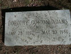 Dorothy Gofton <I>Wheeler</I> Adams 