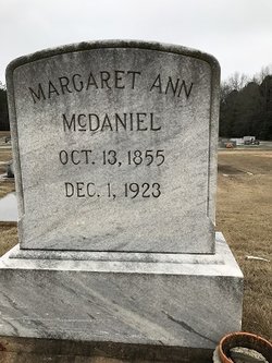Margaret Ann “Maggie” <I>May</I> McDaniel 
