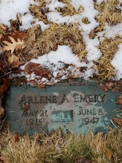 Arlene Agnes <I>Shoener</I> Emery 