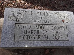 Viola “Miss Bea” <I>Adolf</I> Brown 