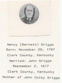 Nancy <I>Barnett</I> Griggs 