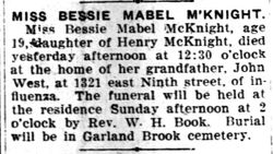 Bessie Mabel Knight 