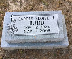 Carrie Eloise <I>Hines</I> Rudd 