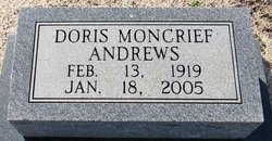 Doris <I>Moncrief</I> Andrews 