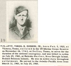 PFC Virgil Ryon Dodson Jr.