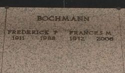 Frances Mary <I>Hill</I> Bochmann 