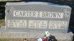Julia Ann <I>Brown</I> Carter 