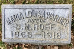 Maria Louisa <I>Warder</I> Roff 