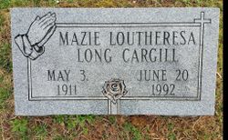Mazie Lou Theresa <I>Long</I> Cargill 
