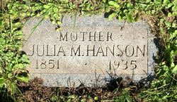 Julia Maria <I>Johnson</I> Hanson 