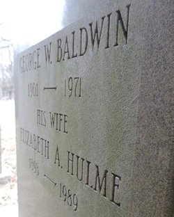 Elizabeth A. <I>Hulme</I> Baldwin 