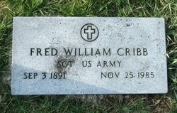 Sergeant Fred William Cribb 
