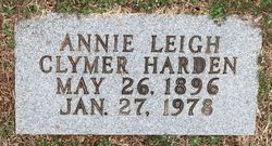 Annie Leigh <I>Clymer</I> Harden 