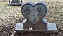 Betty Gene <I>Hutto</I> Luedke 