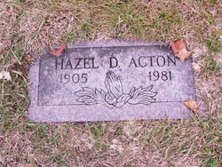 Hazel Dell <I>Jines</I> Acton 