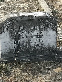 MAJ Henry Bowden Jr.