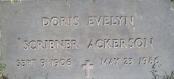 Doris Evelyn <I>Scribner</I> Ackerson 