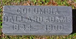 Columbia “Lummie” <I>Ballard</I> Adams 