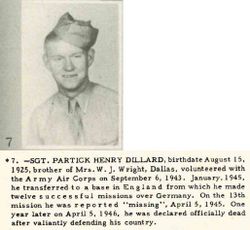 Sgt Patrick H Dillard 