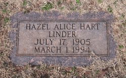 Hazel Alice <I>Hart</I> Linder 