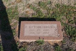 Edward D “Tobe” Brown 