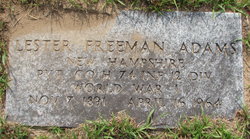 PVT Lester Freeman Adams 