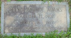 Aline Beulah <I>Monroe</I> Adams 