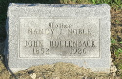 Nancy Jane <I>Jennings</I> Hollenback  Noble 