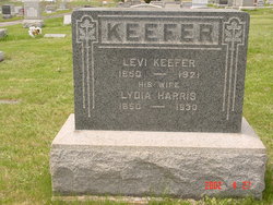 Lydia Elizabeth Rebecca <I>Harris</I> Keefer 