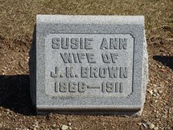 Susan Ann “Susie” <I>Farthing</I> Brown 