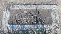 Anna E <I>Pehrson</I> Benson 