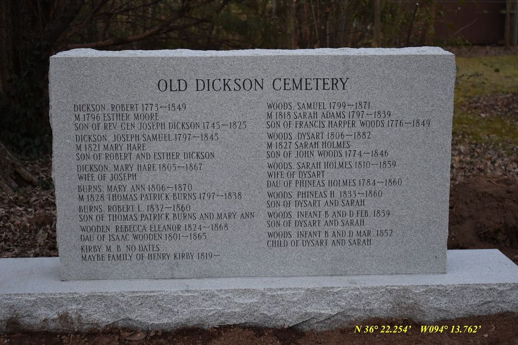 Old Dickson Cemetery