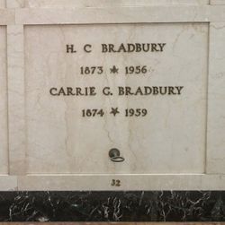 Carrie G. <I>Regester</I> Bradbury 