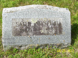 Sarah “Sadie” <I>Lockerby</I> Arnold 