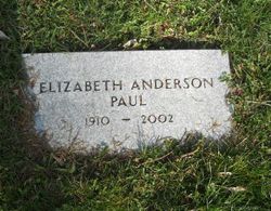 Elizabeth <I>Anderson</I> Paul 