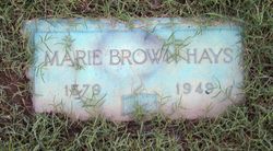 Marie <I>Brown</I> Hays 