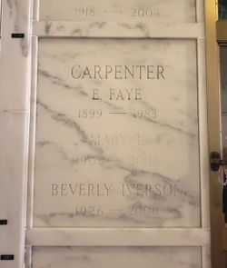 Beverly Jane <I>Carpenter</I> Iverson 