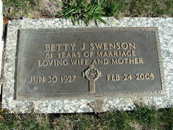 Betty Jean <I>Holsinger</I> Swenson 