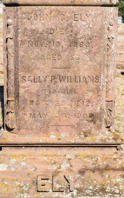Sally Pratt <I>Williams</I> Ely 