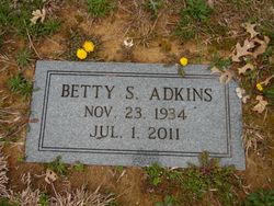 Betty Sue <I>Booton</I> Adkins 